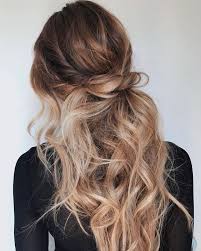 Cute Easy Casual Hairstyles Inspiration Half Up Hair Ideas Half Up Twisted Ponytail Pretty Wavy Hair Soft Wave Long Hair Styles Hair Styles Cool Hairstyles