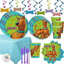 Scooby doo party games and activities full of mystery, monsters, and groovy fun, cake and cupcake ideas, party food and drink suggestions, and more scooby fun. Mega Scooby Doo Birthday Party Supplies Pack For 16 With Scooby Doo Dinner And Dessert Plates Napkins Cups Tablecover Buy Online In Aruba At Aruba Desertcart Com Productid 188271688