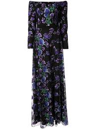 tadashi shoji floral evening dress farfetch