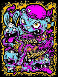 Happy Tree Family By Crab Metalitees Graffiti Drawing Happy Tree Friends Graffiti