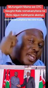 Rev MAINA Wa O. T. C...