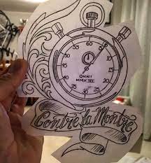 The tattoo has been vertically flipped. ð­ð­ð¢ð¥ð¢ðž ðð®ð¢ð§ðœðž Pa Twitter Still One Of My Favourite Tattoos Done By The Amazing Nickioveneart Just Found The Original Transfer From 5 Years Ago Oq Cyclist Cycling Stopwatch Time Art Contrelamontre Inked