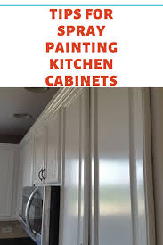 for spray painting kitchen cabinets