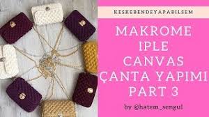 Kalın makrome ip kullanılarak yapılan el yapımı makrome çanta. Makrome Ip Ile Canvas Canta Yapimi Part 4 Ø¯ÛØ¯Ø¦Ù Dideo