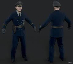 Kriegsmarine Officer Pack 3d Models Military Uniform Alternate History German Army
