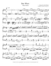Star Wars Main Theme Advanced Sheet Music For Piano Solo Musescore Com