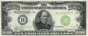 U S Coins And Bills With The Highest Face Value Thousand Dollar Bill Money Design Fiat Money