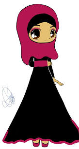 See more ideas about hijab cartoon, anime muslim, hijab drawing. Drawing Of Chibi Muslimah In Purple Hijab And Black Dress Anime Muslimah Islamic Cartoon Hijab Cartoon