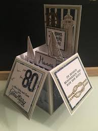 Geburtstag karte ✚aktuelle geburtstag karte! Pop Up Box Karte Zum 80 Geburtstag 80th Birthday Pop Up Box Card 1 2020 Tatjanakreativ