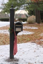 Lay your christmas mailbox decoration over the top of the mailbox and form the zip ties securely around the fixture and mailbox. Christmas Mailbox Decorations How To Make A Christmas Mailbox Swag