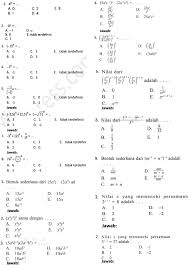 Maybe you would like to learn more about one of these? Soal 2 Bilangan Berpangkat Dan Bentukakar Kls 9 Smp Jawabanku Id
