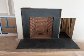 The slate fireplace hearth design combinations. Black Slate Tile Hearth Novocom Top