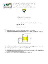 Terhadap hasil belajar siswa kelas xi. Soal Uts Penerapan Rangkaian Elektronika