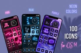 Hd pink neon app twitch square icon png image with transparent background for free & unlimited download, in hd quality! Neon Colors Ios 14 App Icons Custom Designed Icons Creative Market