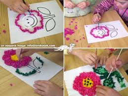 Tableaux En Papier Crepon Papier Crepon Activite Manuelle Papier Activite Manuelle Faune Et Flore