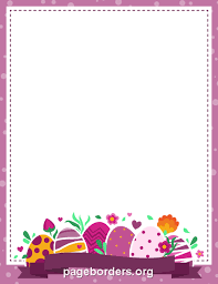 Pageborders.org is a collection of free printable borders and frames to use with microsoft word, photoshop, and other applications. Printable Purple Easter Border Use The Border In Microsoft Word Or Other Programs For Creating Flyers I Easter Printables Free Purple Easter Easter Templates