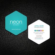 Business cards design with vistaprint: Business Card Design For Neon Business Card Contest 99designs