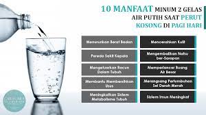 Ketahuilah ada 7 khasiat dan kebaikan yang anda akan perolehi setelah mengamalkan pengambilan air kosong yang mencukupi. Manfaat Minum Air Suam Lepas Bangun Tidur Waktu Pagi Boleh Mencegah Pelbagai Penyakit Kartel Dakwah
