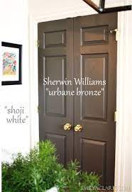 We're really excited about the potential this rich, warm paint color has to transform your home's interior or exterior. Love The Dark Painted Doors Sherwin Williams Urbane Bronze Darlingstuff Netdarlingstuff Ne Sherwin Williams Urbane Bronze Urbane Bronze Door Paint Colors