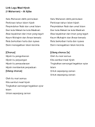 Lagu hijrah rasulullah terbaru gratis dan mudah dinikmati. Lirik Lagu Maal Hijrah