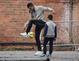 Robin Van Persie Takes Part In Football Freestyle Session For Tv Show