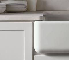 Versatile farmhouse design that's easy to install. Kohler K 6488 96 Whitehaven Farmhouse Self Trimming Apron Front Single Basin Kitchen Sink With Short Apron Biscuit Farmhouse Goals