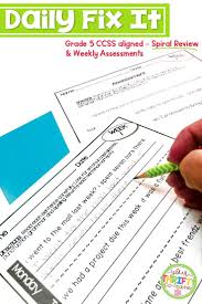 This Daily Fix It Sentence Editing Resource Provides Your Fifth Grade Students With Daily Spi Teaching Writing Elementary Daily Oral Language Sentence Editing