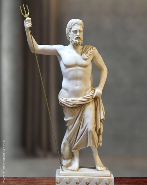 Sculpture of Poseidon-Neptune. 60 cm - Decorar con Arte