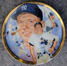 SPORTS IMPRESSIONS PLATE Gold Edition Mickey Mantle, Willie Mays, Duke  Snider 9" $99.99