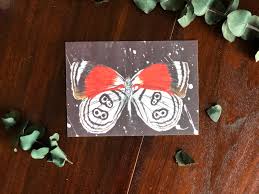 88 Butterfly Print, Christmas Gift Art, Artwork for Her, Stocking Stuffer  Art, Red Butterfly Art, Butterfly Wall Decor, Gift for Women