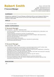 An account manager is responsible for making sure client and customer needs are you can submit your resume through indeed. It Account Manager Resume Samples Qwikresume