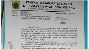 Setelah kita pelajari semua informasi terkait surat resmi di atas. Ajukan Surat Ke Plt Bupati Camat Minta Kades Cieundeur Diberhentikan Radar Cianjur