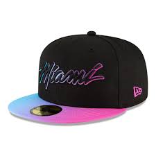 Miami's final edition to the 'vice'. 59fifty Miami Heat Nba City Edition Kappe In Schwarz New Era Cap