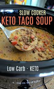 Machen Sie Die Beste Keto Taco Suppe In Ihrem Crockpot Keto Recipes Easy Keto Diet Recipes Recipes