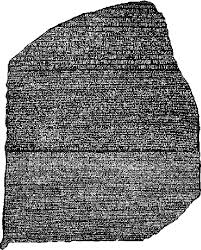 The rosetta stone is a granodiorite stele inscribed with three versions of a decree issued in memphis, egypt in 196 bc during the ptolemaic dynasty on behalf of king ptolemy v epiphanes. Rosetta Stone Crystalinks