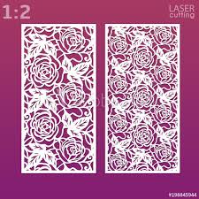 A place for people doing badass things. Die Cut Ornamental Panels With Pattern Of Roses May Be Use For Laser Cutting Lazer Cut Card Silhouette Pattern Cutout Paperwork Cabinet Fretwork Panel Lasercut Metal Panel Wood Carving Stock Vector