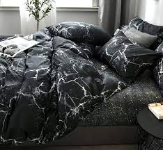 Black And White Moon Duvet Cover Set Jumeey Black Marble Bedding Set Twin Boys Black And White Abstract Texture Duvet Cover Set With Zipper Ties Black Bedding Marble Bed Set Grey And White Bedding
