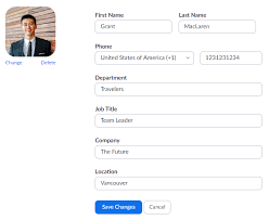 You can view and edit the following settings: Anpassung Ihres Profils Zoom Help Center