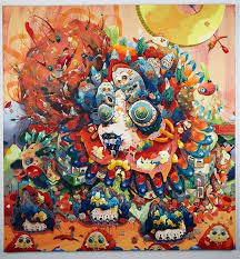 Psychedelic Anime Paintings Marry Eastern And Western Pop Culture Art Painting Handmade Art