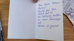 Schreiben fur polizeiliche stellung / uns eint di. Polizei Berlin On Twitter Der Enkeltrick Praventionsstand Unseres A13 Heute Auf Dem Markt In Alt Pankow Bekam Besuch Einer Freundlichen Dame Die Ein Nettes Dankeschon Hinterliess Da Sagen Wir Dankeschon Tsm Https T Co 1l9lkyyqfa Https T