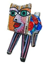 Deborah Halpern Ruby Lips Ceramic And Glass Tiles On Fibreglass Steel Aluminum 61 X 35 X 30 Cm Glass Mosaic Art Mosaic Animals Quirky Art