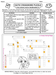 Math crossword puzzles are a great way to learn the basic concepts of math. Crossword Puzzle Polygons Euclidean Plane Geometry Classical Geometry