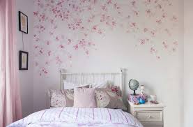 Cherry Blossom Girl S Bedroom Projects Diane Hill Hand Painted Interior Designs Diane Girls Bedroom Wallpaper Bedroom Feature Wall Girl Bedroom Designs