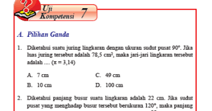 Uji Kompetensi 7 Matematika Kelas 7 Ilmusosial Id