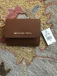Maybe you would like to learn more about one of these? Michael Kors Card Case Id Key Holder Brown Jet Set Travel Leather 35f7gtvd2l For Sale Online Ebay