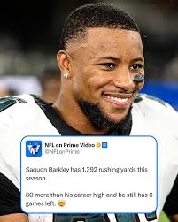 Saquon has already reached a new career high! 🤯