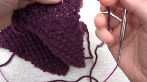 Irish moss stitch knitting pattern. Learn To Knit For Beginners Irish Moss Stitch Scarf Youtube