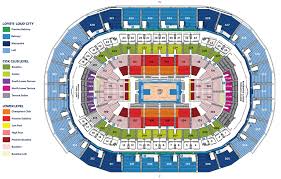 Oklahoma Stadium Seating Okc Thunder Arena Seating Capacity