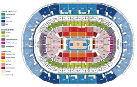 oklahoma stadium seating okc thunder arena seating capacity