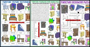 Furniture Esl Vocabulary Worksheets